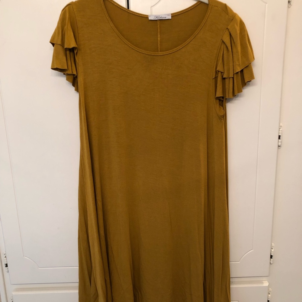 Mustard dress from The Impeccable Pig